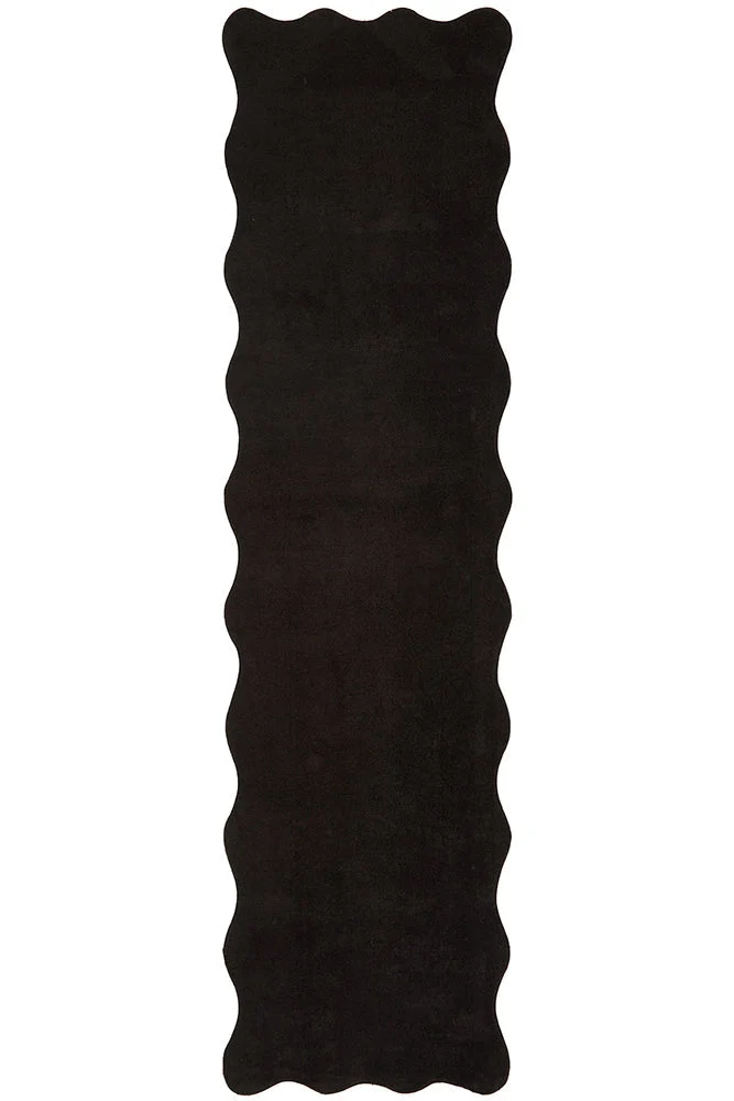 Sybaki Evelyn Black Runner Rug