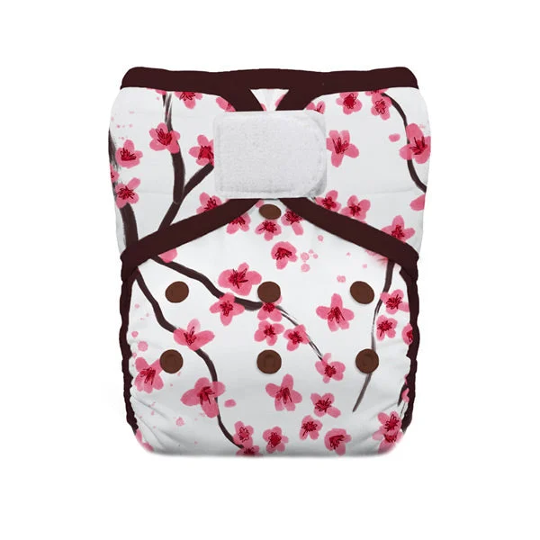 Thirsties Pocket One Size Cloth Nappy - Hook and Loop - Sakura