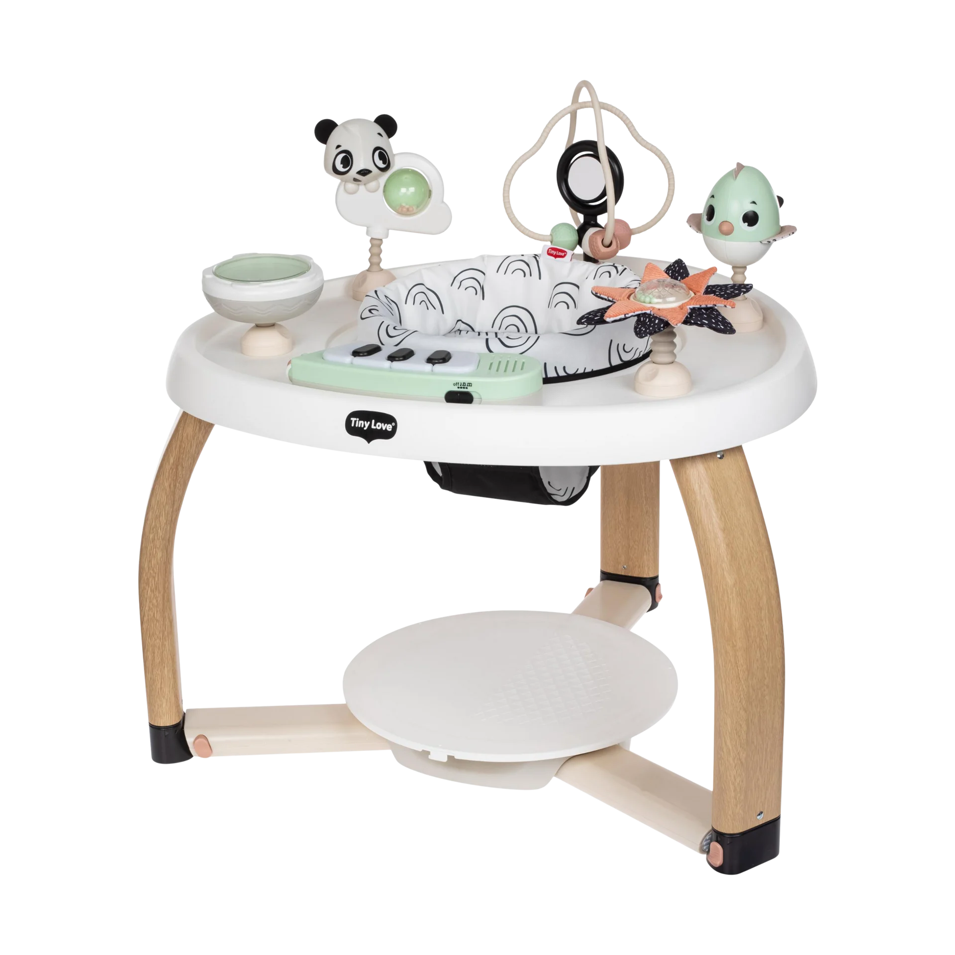 Tiny Love 5-in-1 Stationary Activity Center - Black & White | Babylist Shop