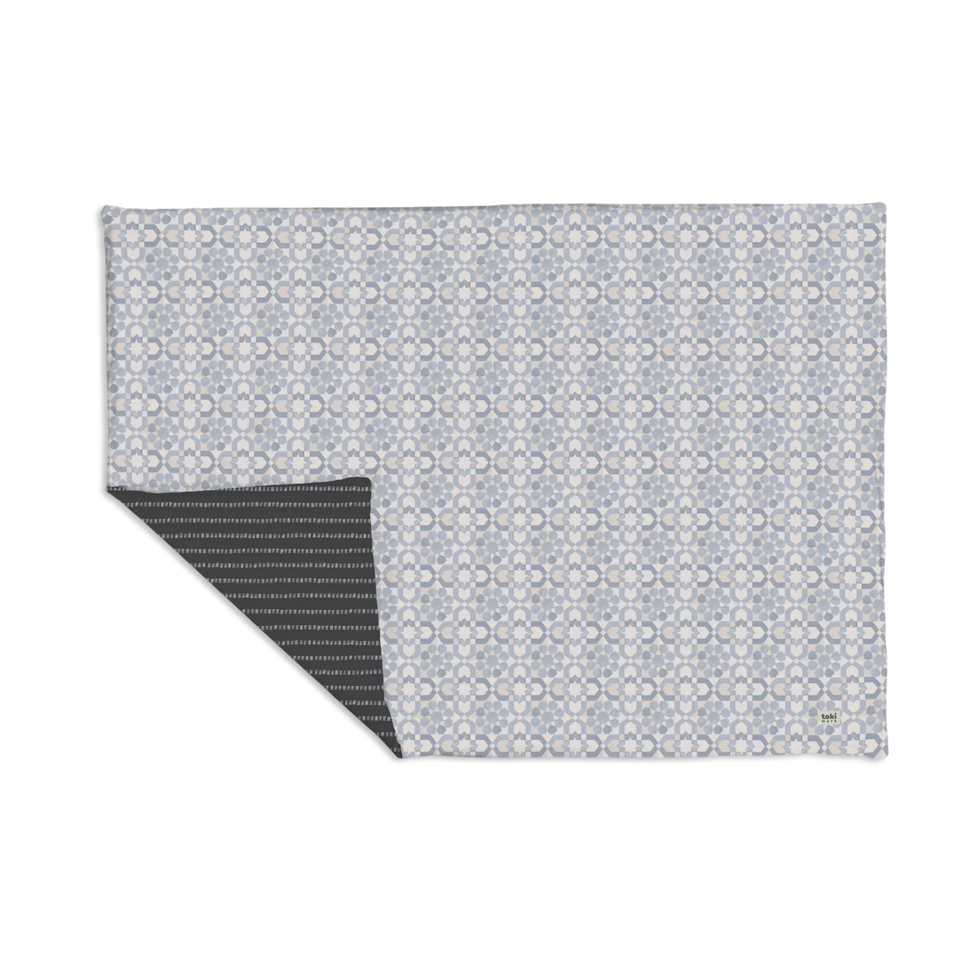 Toki Kids Epic Organic Cotton Play Mat - Blue Tile | Babylist Shop