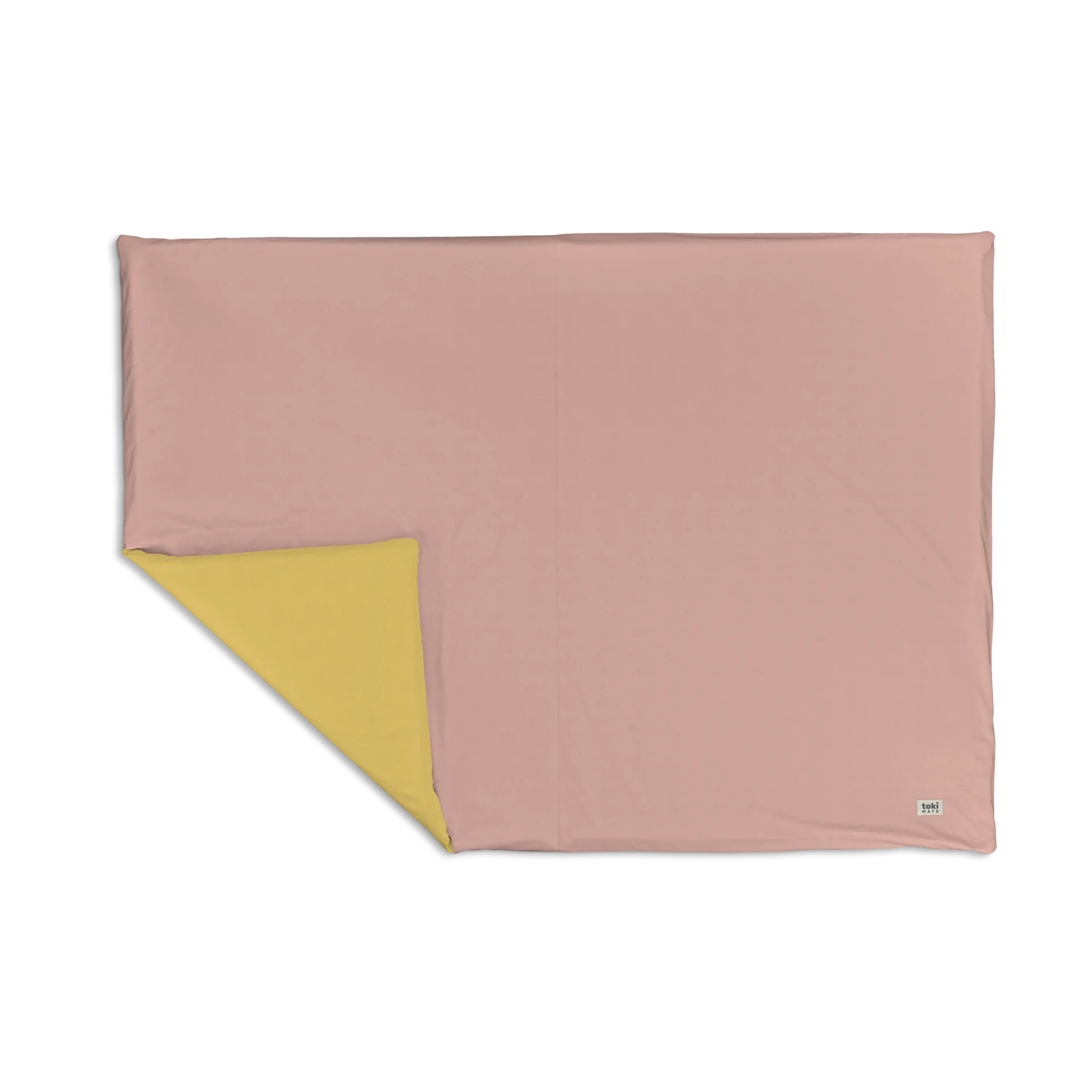 Toki Kids Epic Organic Cotton Play Mat - Pink Quartz/Sunshine Yellow | Babylist Shop
