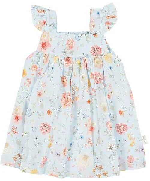 Toshi Baby Dress Secret Garden Sky