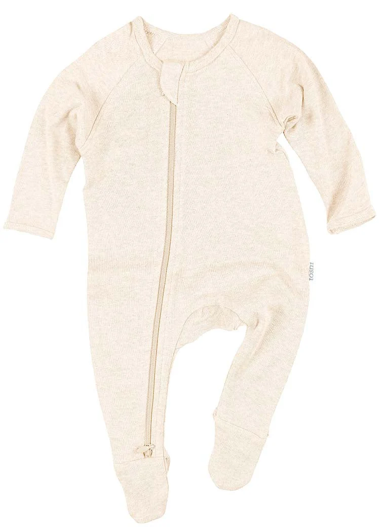 Toshi Dreamtime Organic Onesie Long Sleeve Feather