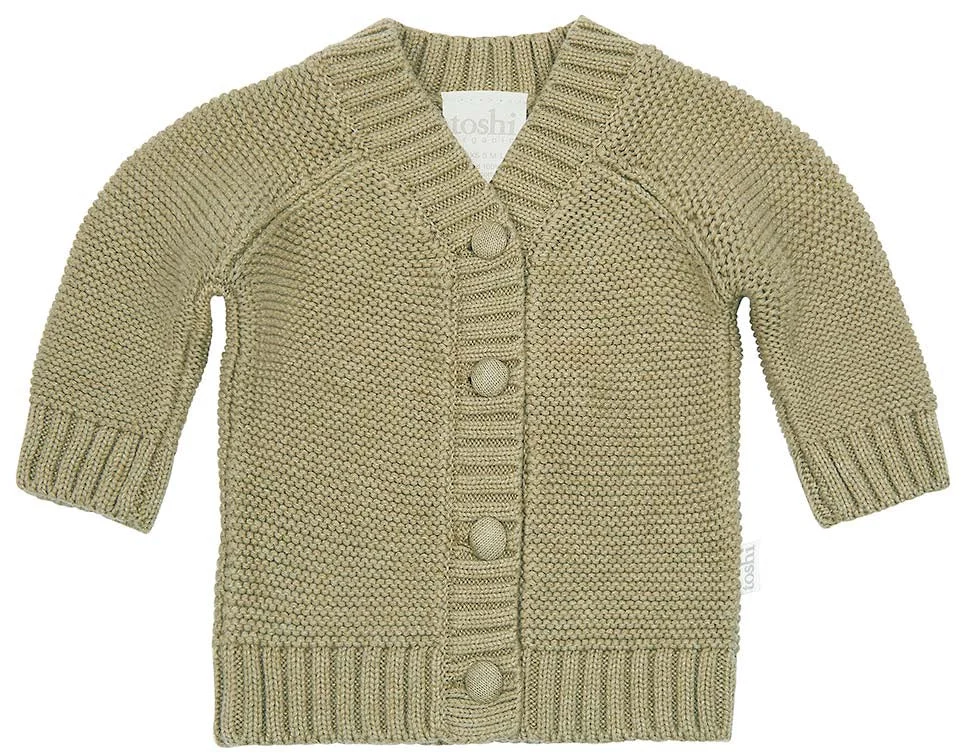 Toshi Organic Cardigan Andy Olive