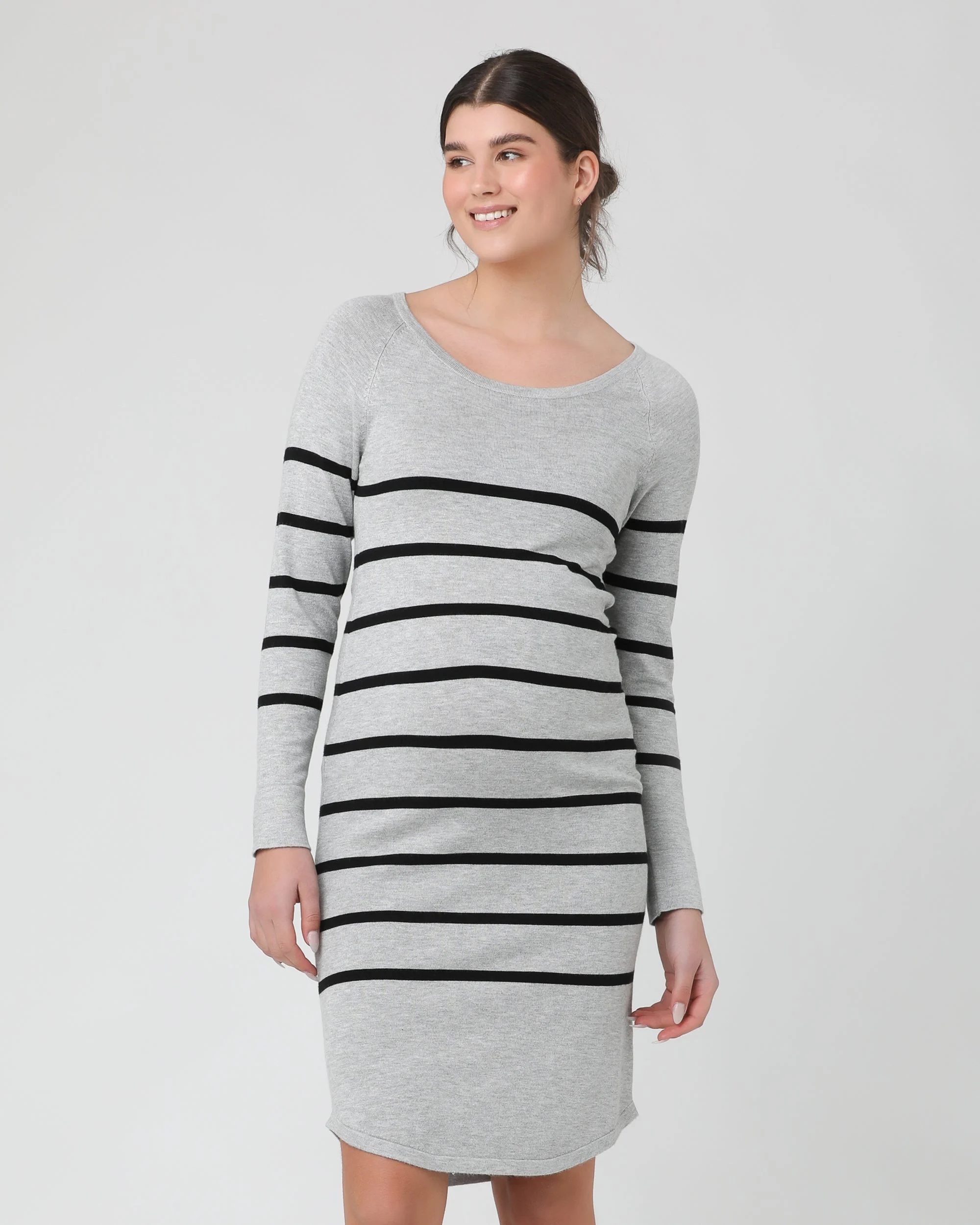Valerie Tunic Dress Grey/Black