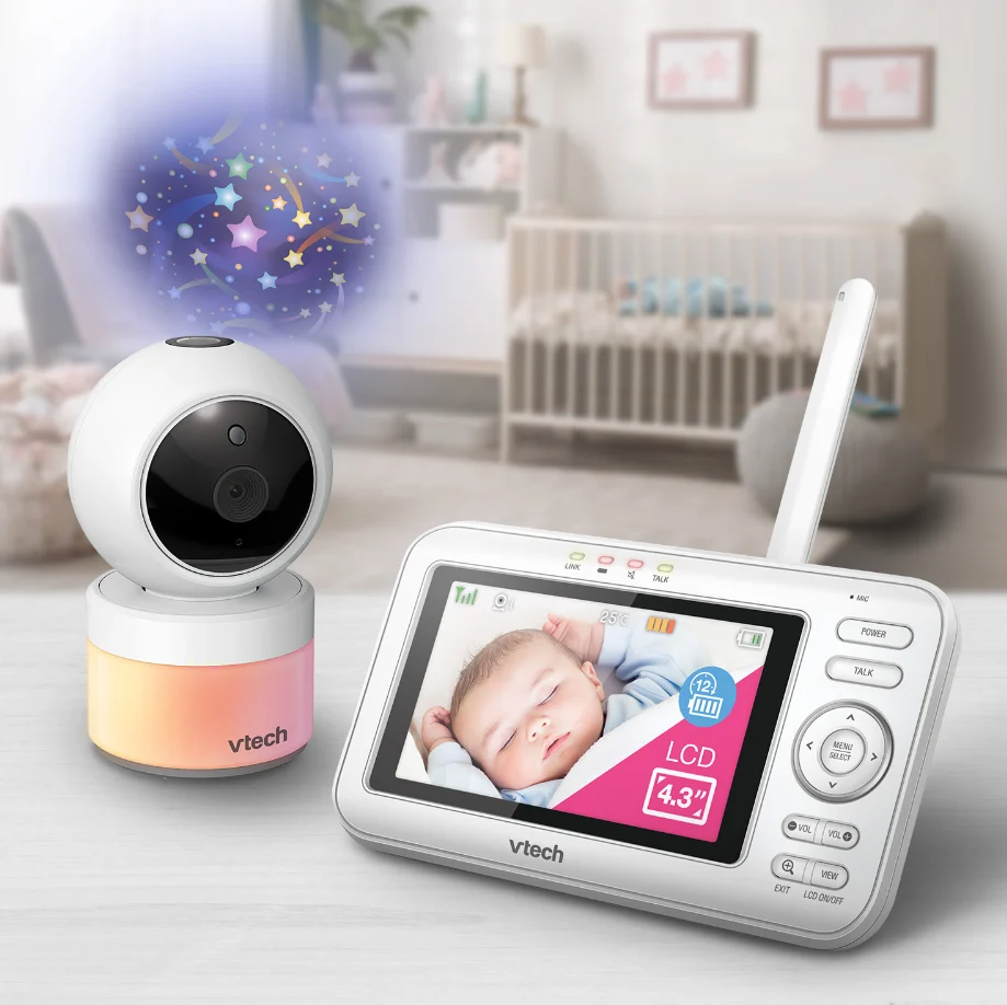 Vtech Bm4700n Pan & Tilt Full Colour Video Baby Monitor - Single Camera White