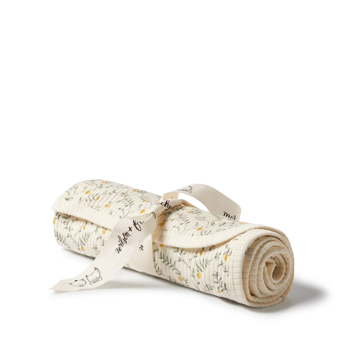 W&F Lemon Leaf Organic Bunny Rug