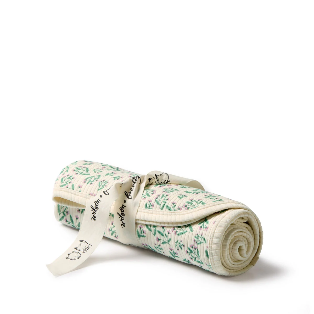 W&F Periwinkle Organic Bunny Rug