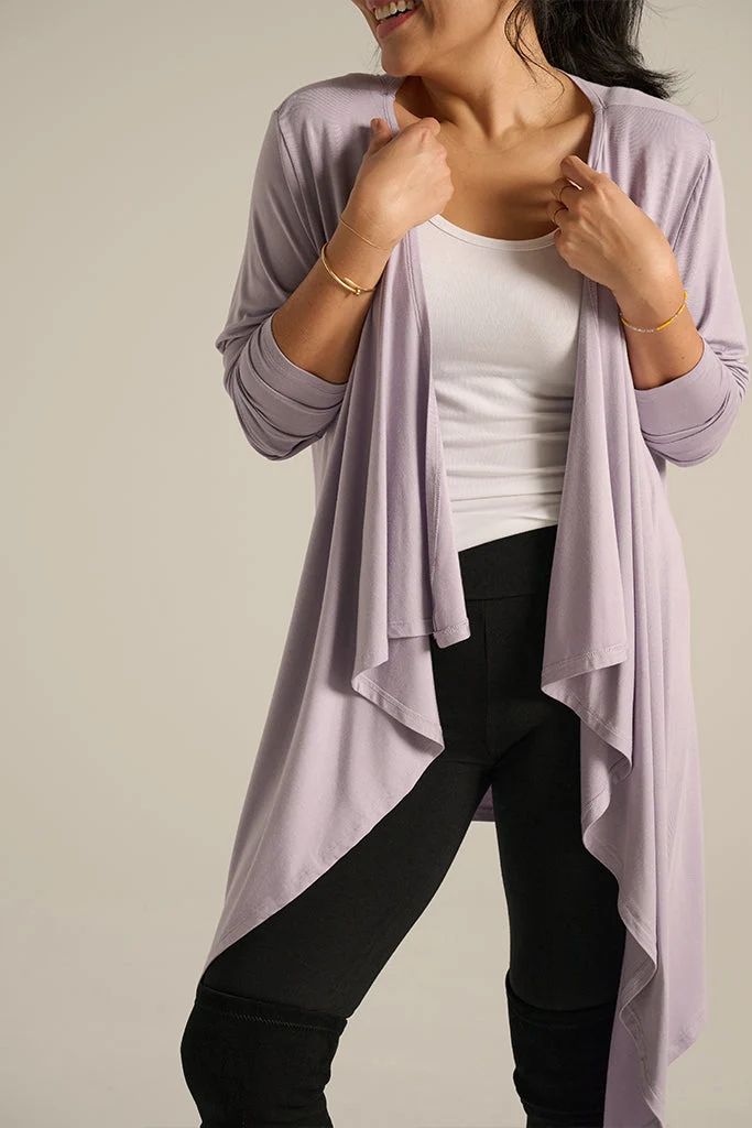 Waterfall Cardigan - Lavender