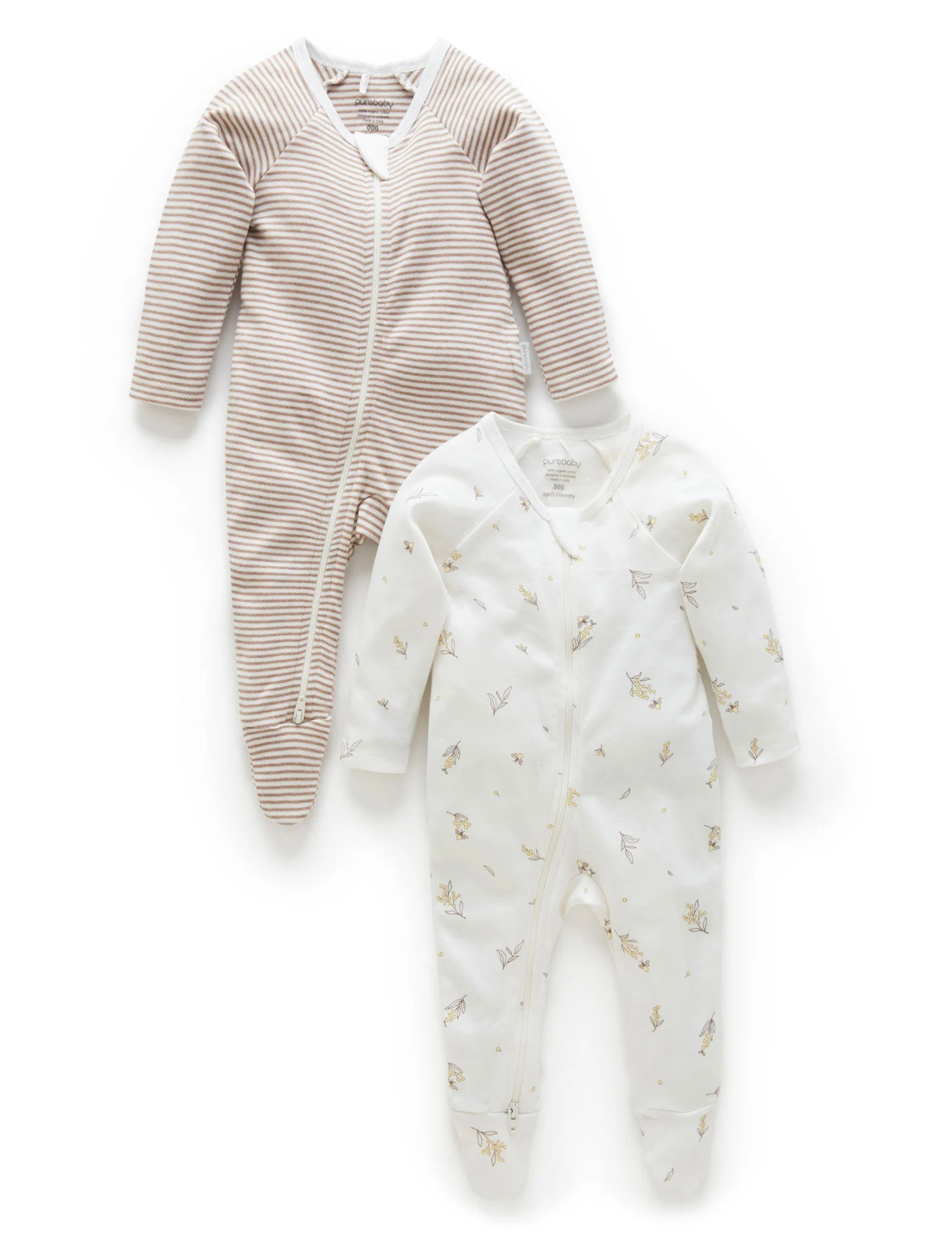 Wattle Bee 2 Pack Zip Growsuit