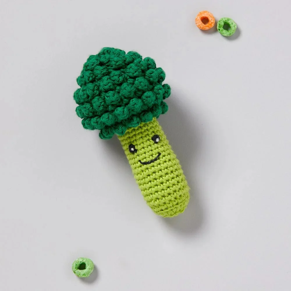 Weegoamigo Crochet Rattle Broccoli