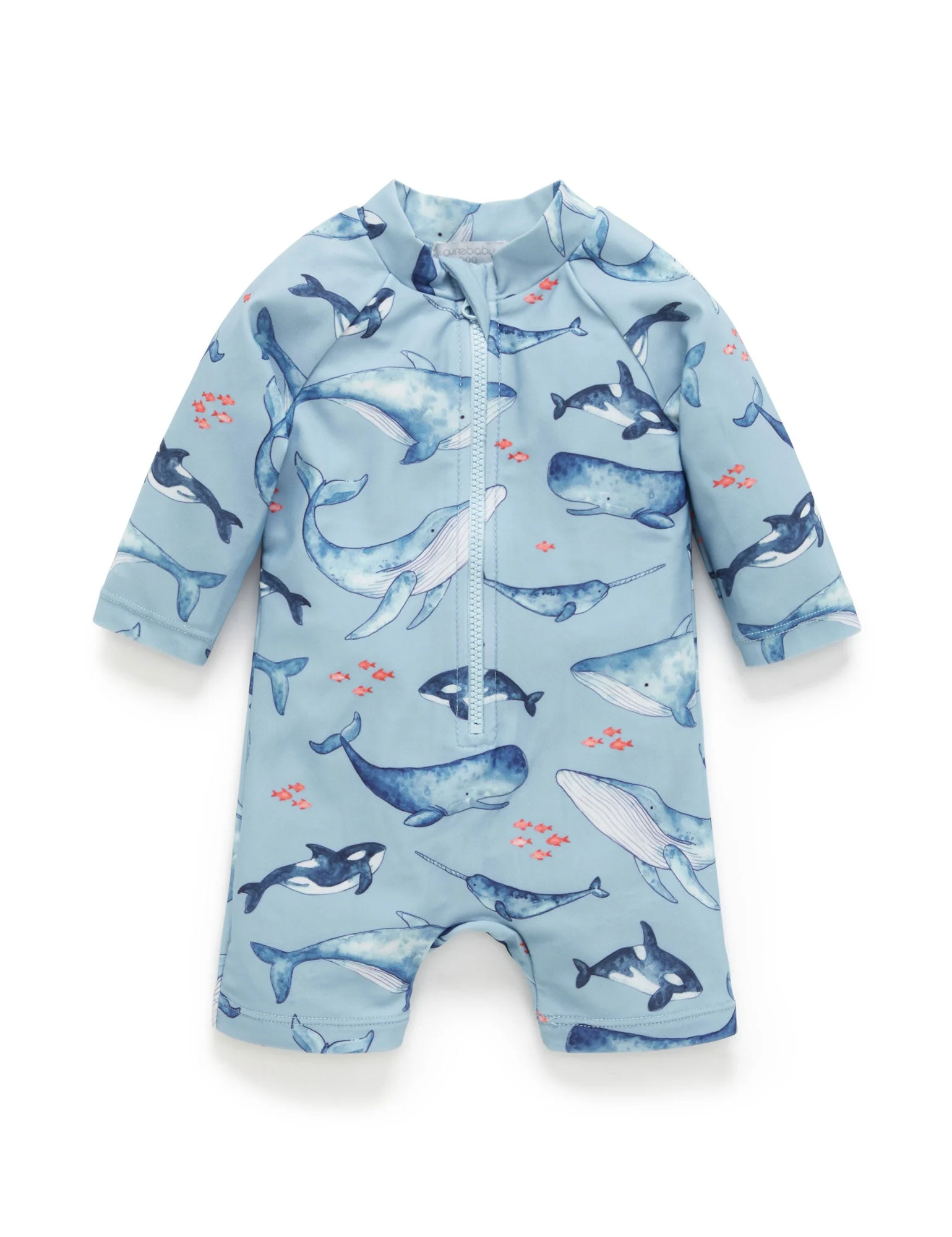 Whale Pod Long Sleeve Rashie Sunsuit