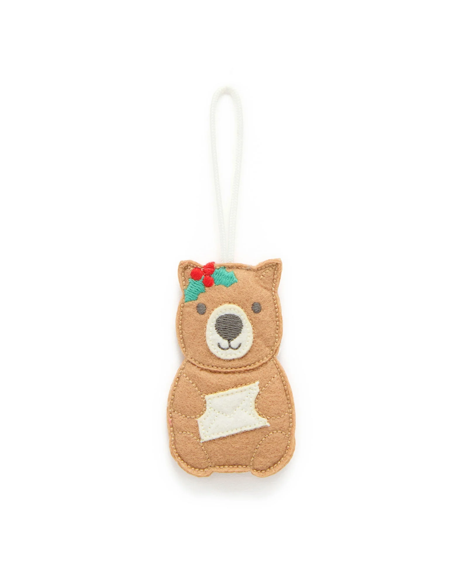 Wombat Felt Ornament