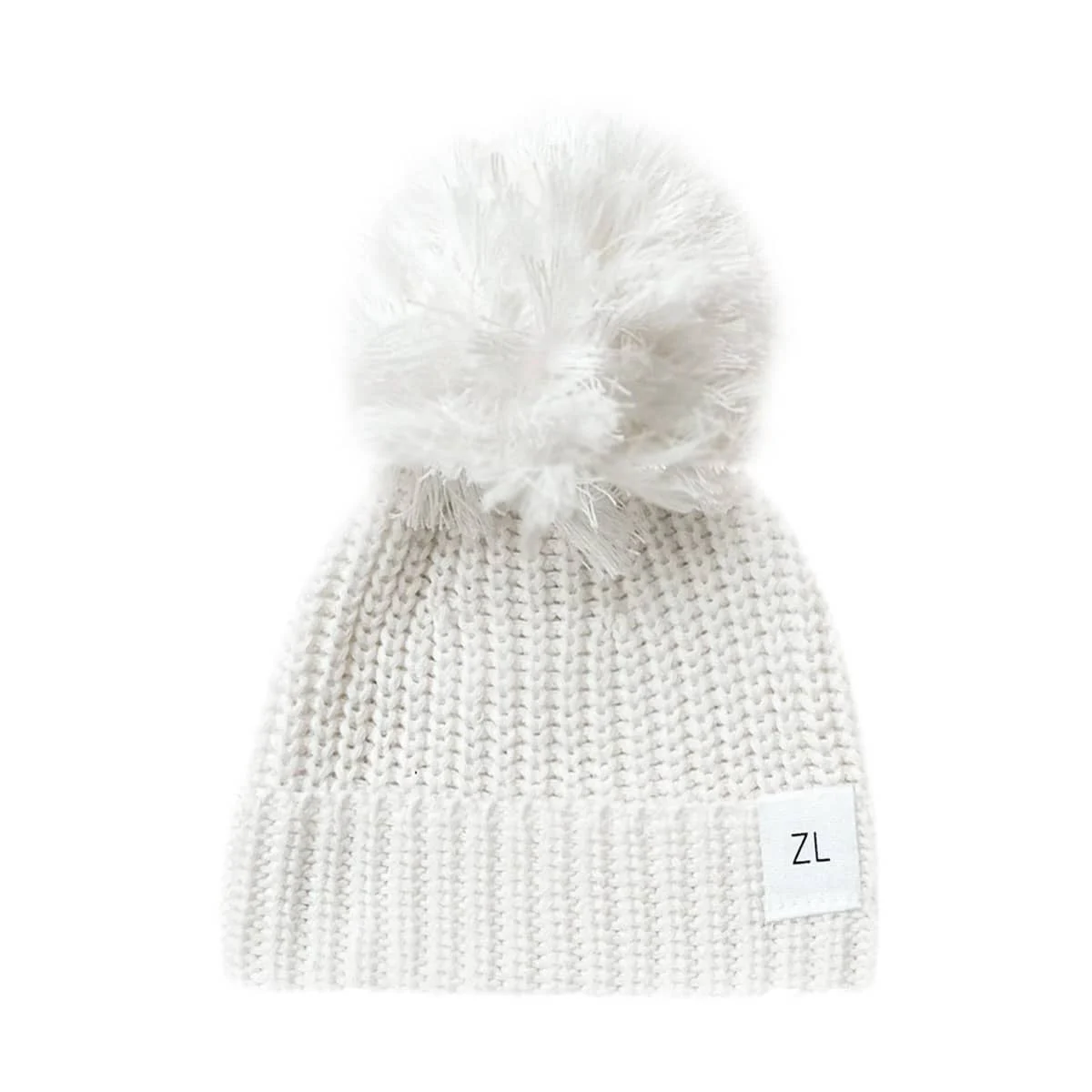 Ziggy Lou Chunky Knit Beanie - Milk - 0 to 3 Months