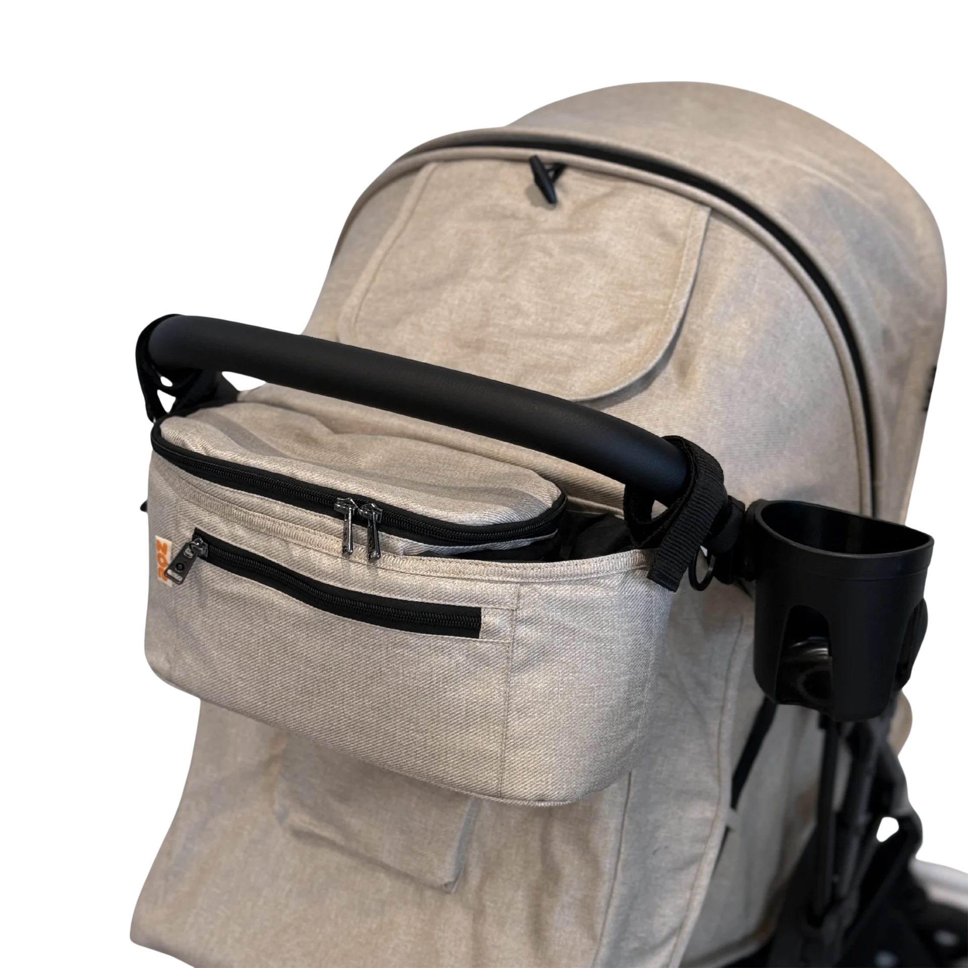 Zoe Single Stroller Organizer - Sand | Babylist Shop